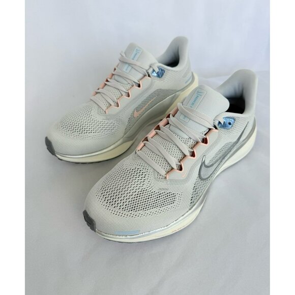 10 WOMEN'S NIKE AIR ZOOM PEGASUS 41 PHOTON DUST GRAY SAIL FD2723-007 RUNNING - Picture 4 of 7